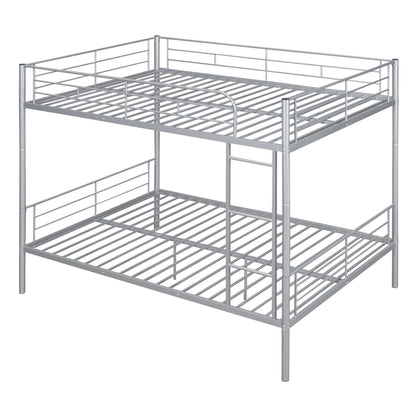 Full Over Full Metal Bunk Bed, Sliver image 4