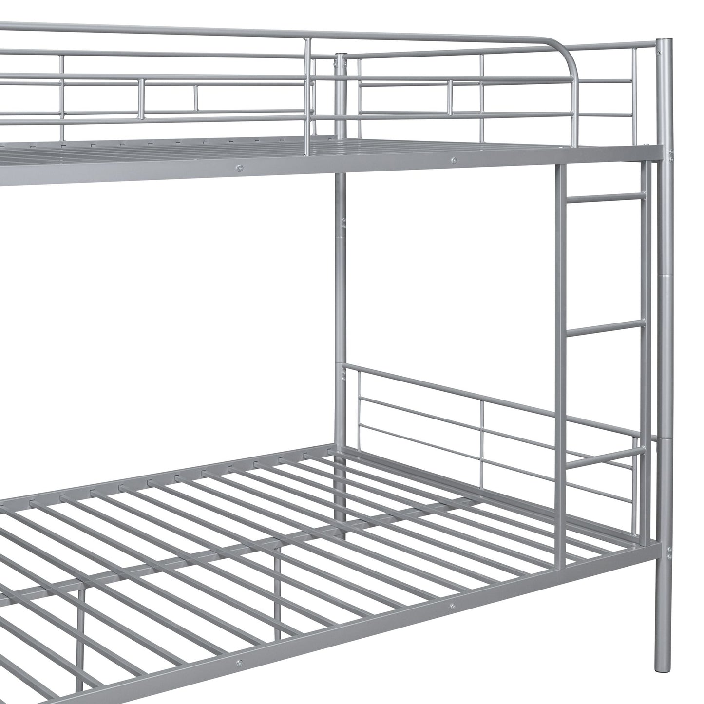 Full Over Full Metal Bunk Bed, Sliver image 9