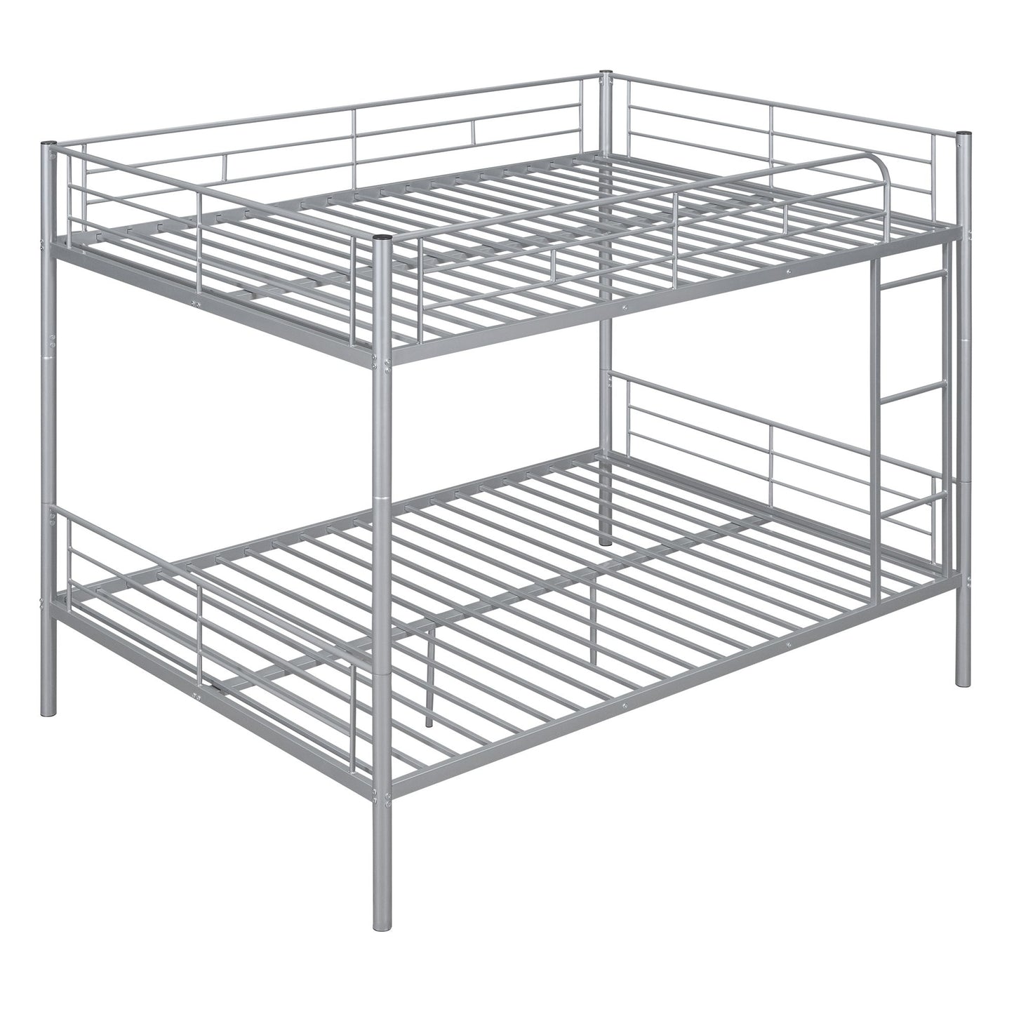 Full Over Full Metal Bunk Bed, Sliver image 5