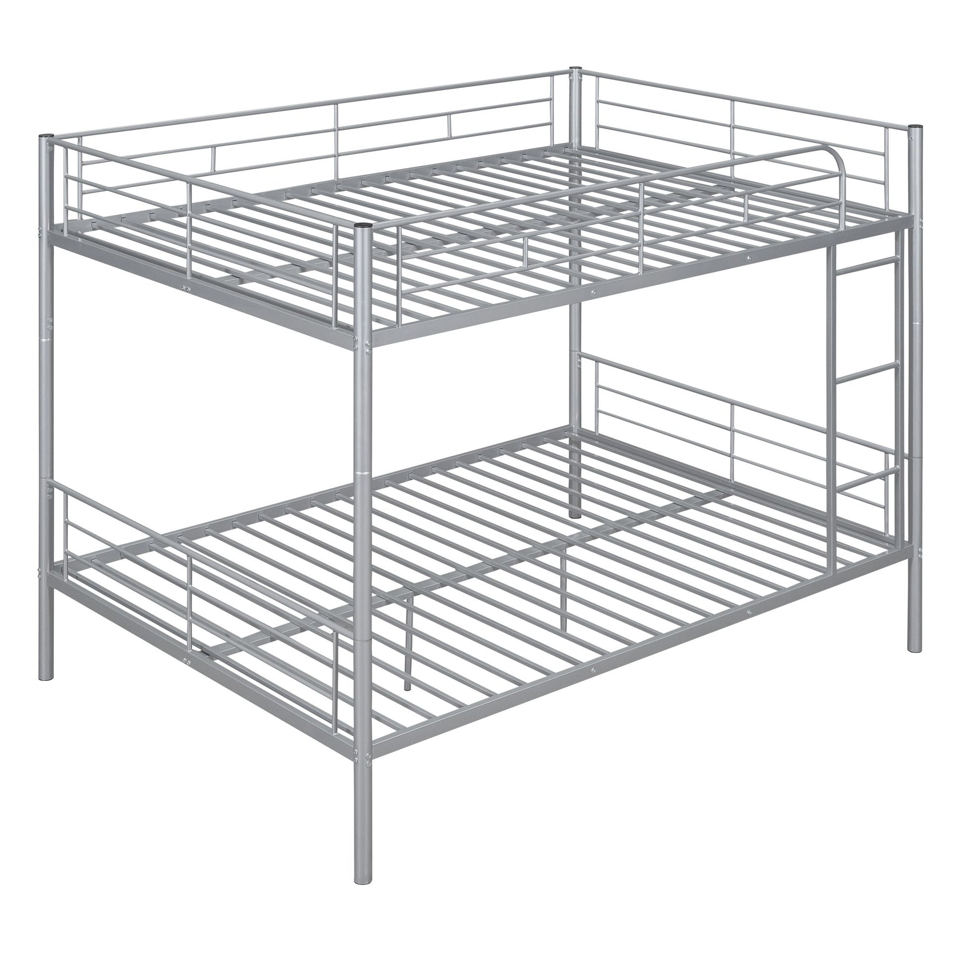 Full Over Full Metal Bunk Bed, Sliver image 5