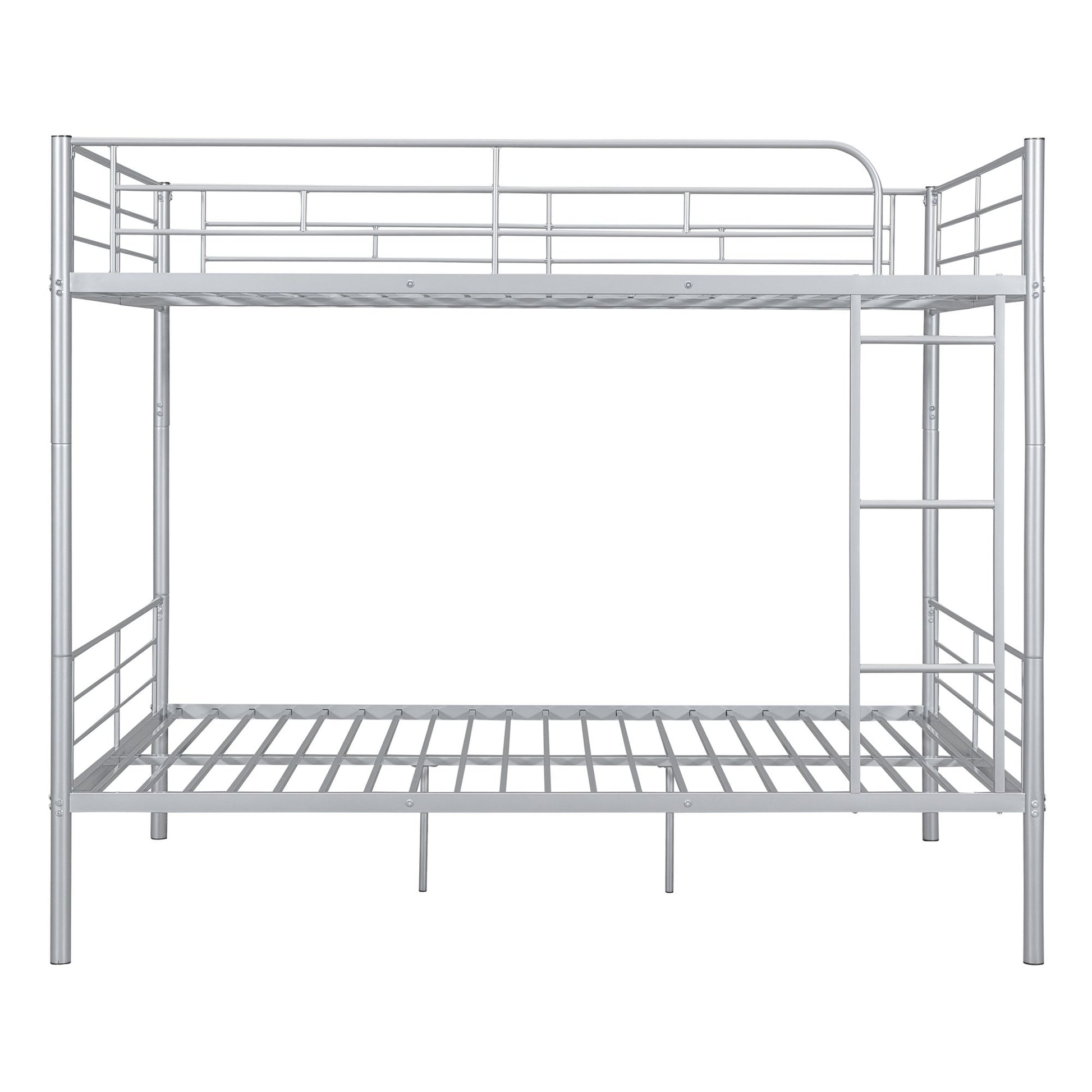 Full Over Full Metal Bunk Bed, Sliver image 6