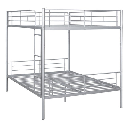 Full Over Full Metal Bunk Bed, Sliver image 8