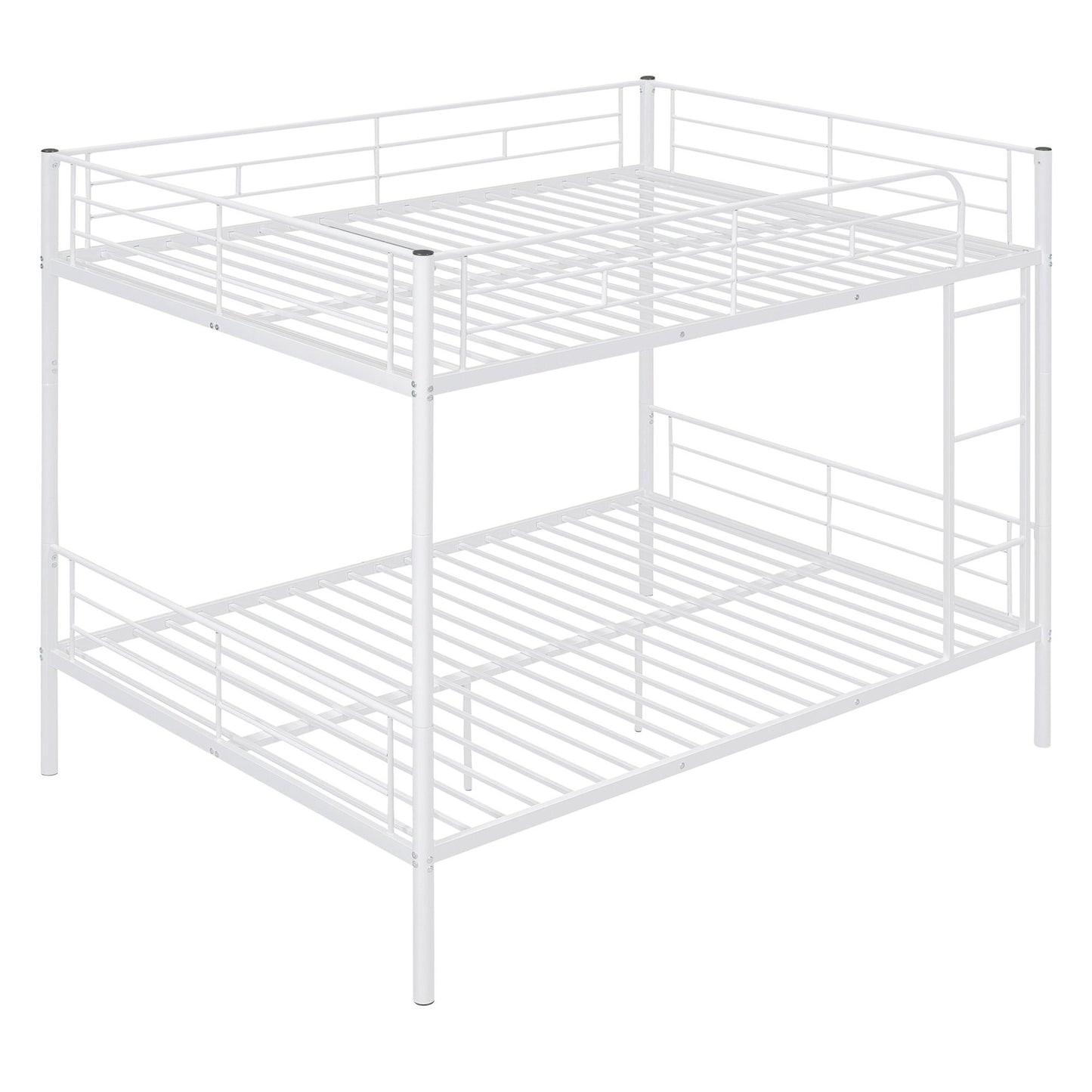 Full Over Full Metal Bunk Bed, White image 6
