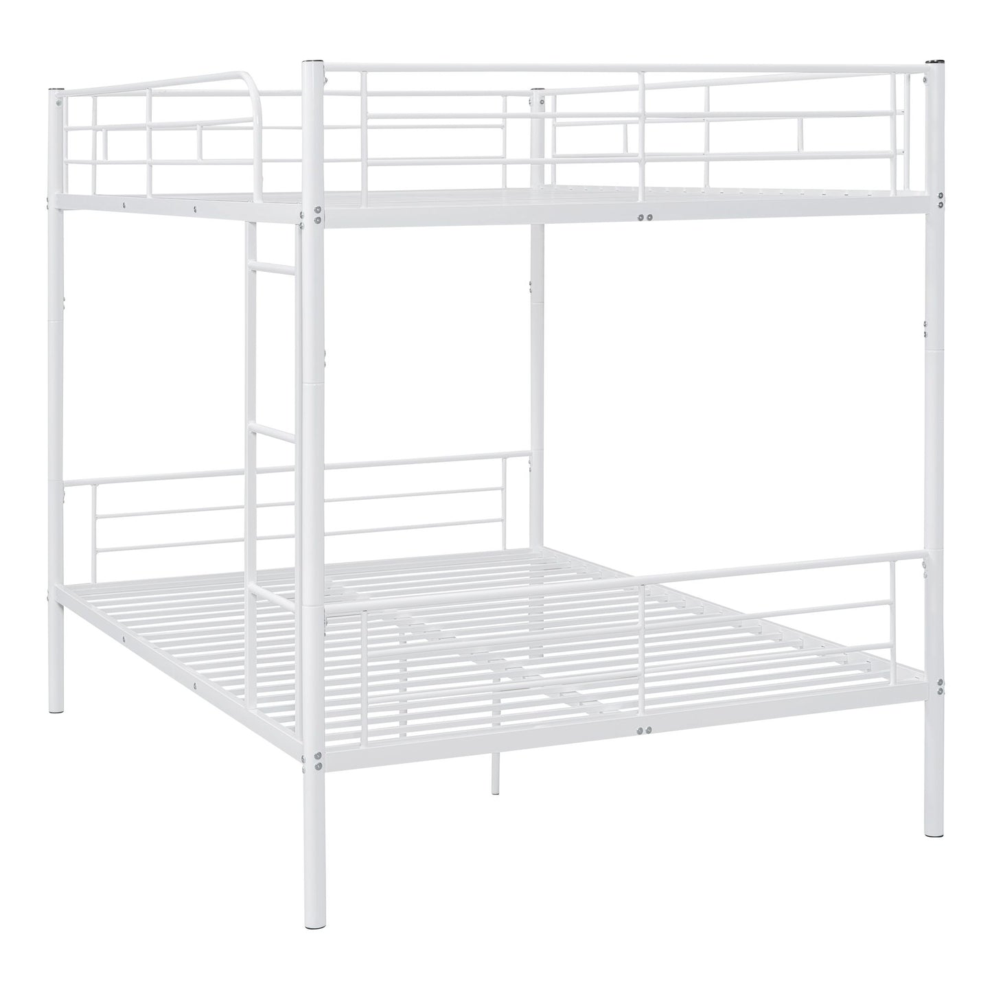 Full Over Full Metal Bunk Bed, White image 8