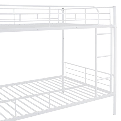 Full Over Full Metal Bunk Bed, White image 9