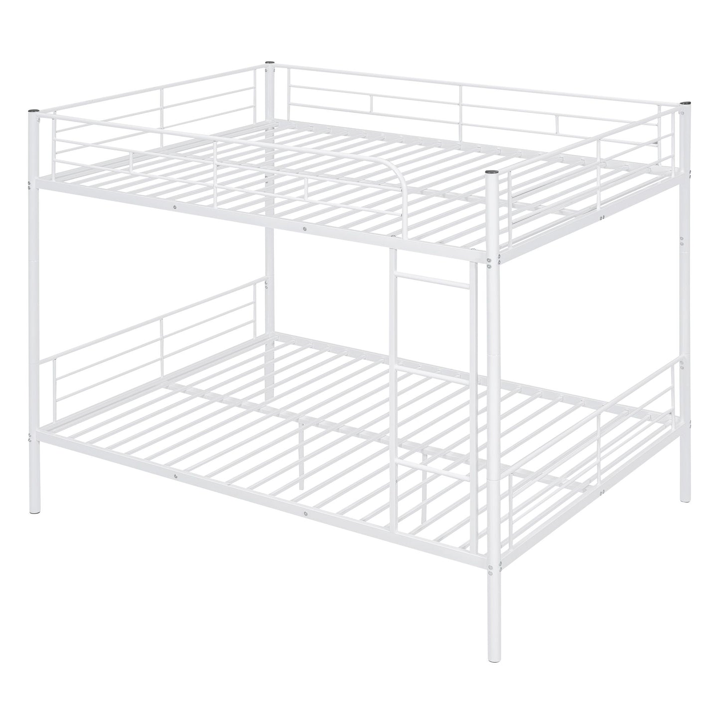 Full Over Full Metal Bunk Bed, White image 4