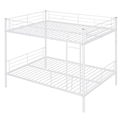 Full Over Full Metal Bunk Bed, White image 4