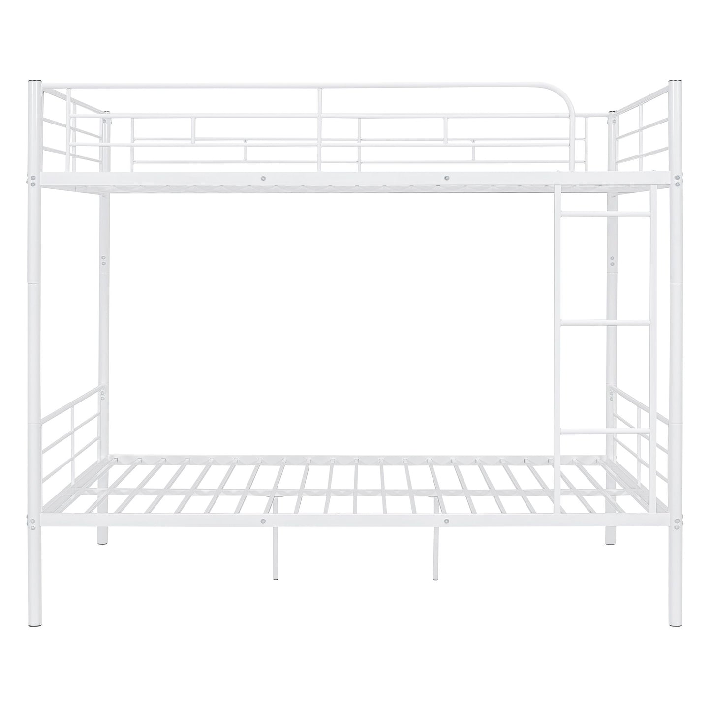 Full Over Full Metal Bunk Bed, White image 5