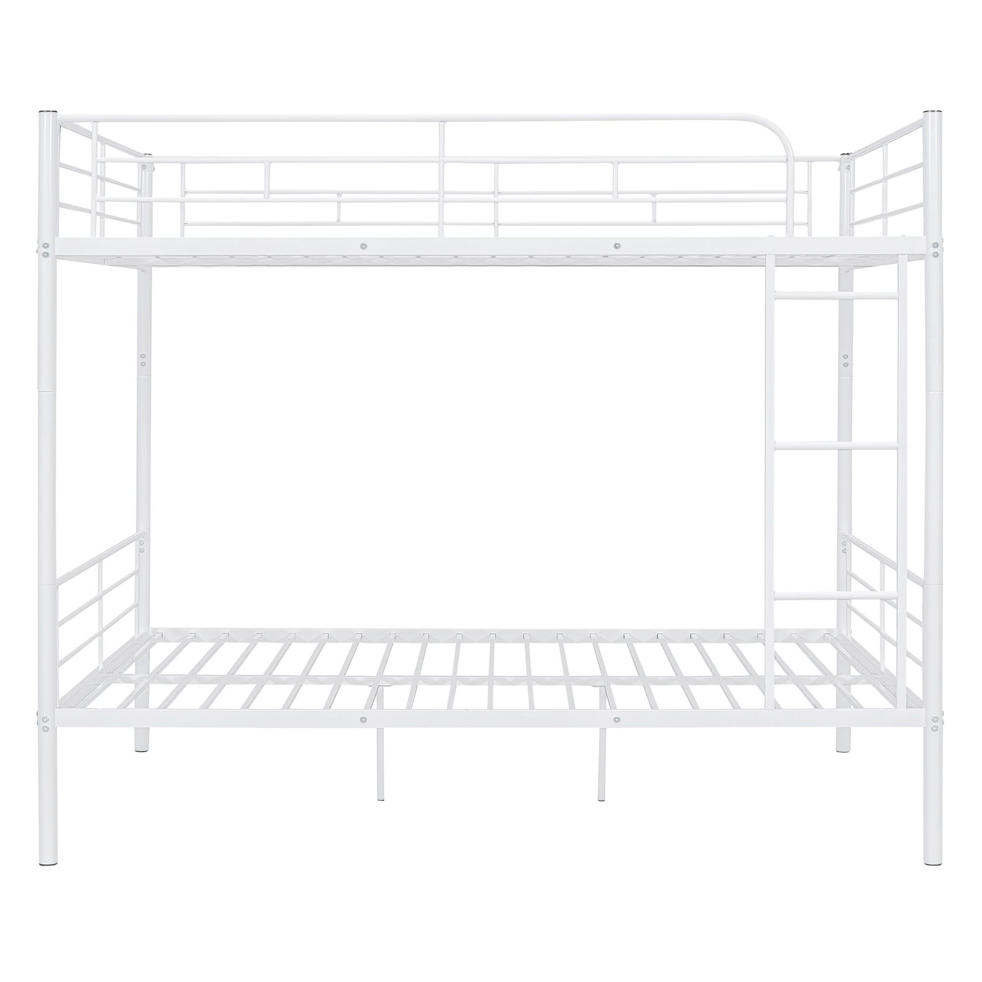 Full Over Full Metal Bunk Bed, White image 5