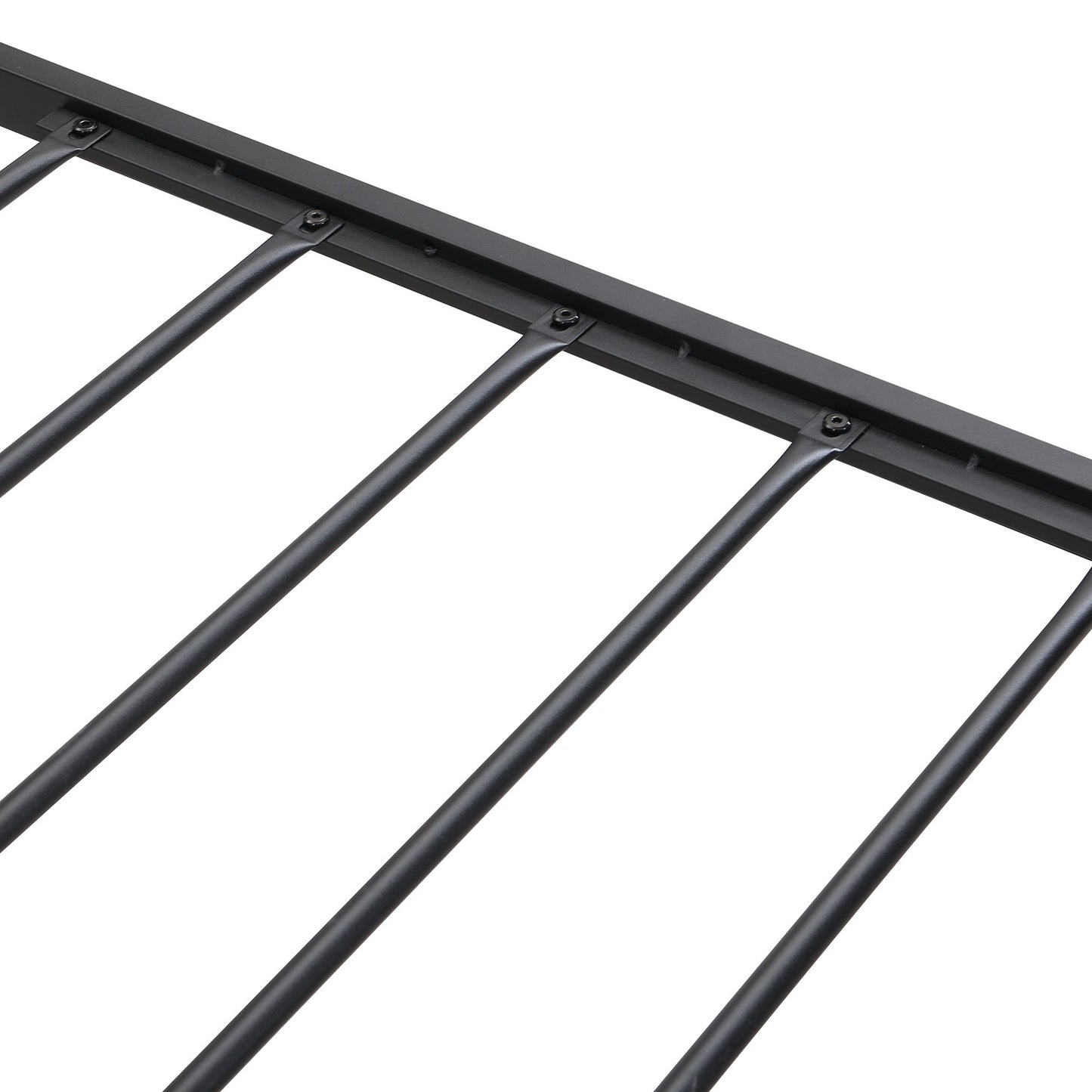 FULL Size Metal Platform Bed Frame with upholstery storage function Headboard and USB LINER and Footboard with drawers , image 13