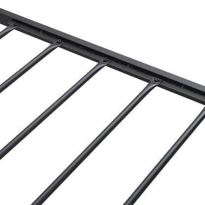FULL Size Metal Platform Bed Frame with upholstery storage function Headboard and USB LINER and Footboard with drawers , image 13