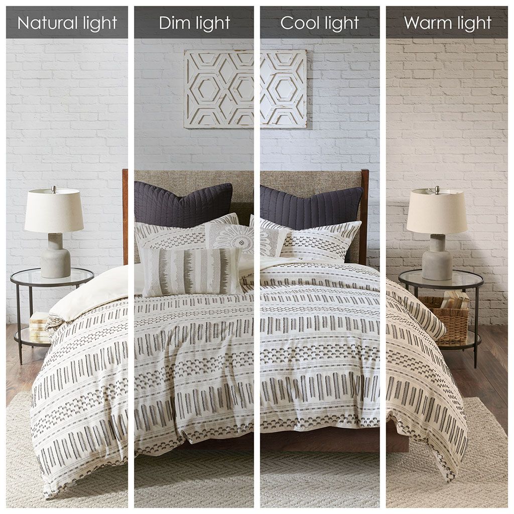 Full/Queen Cotton Jacquard Duvet Cover Mini Set image 2