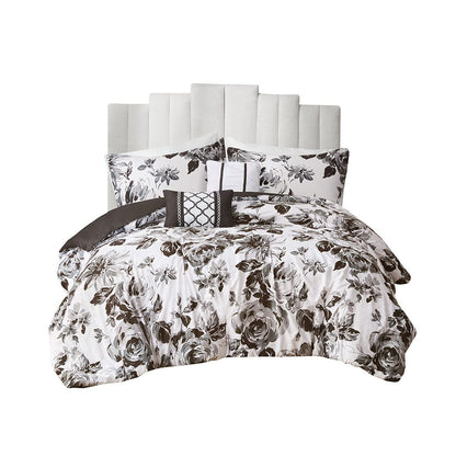 Full/Queen Floral Print Comforter Set image 9