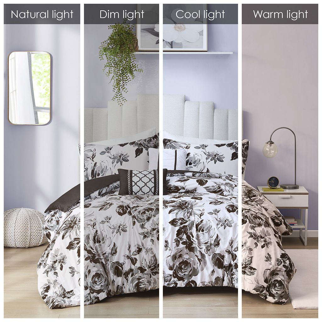 Full/Queen Floral Print Comforter Set image 13