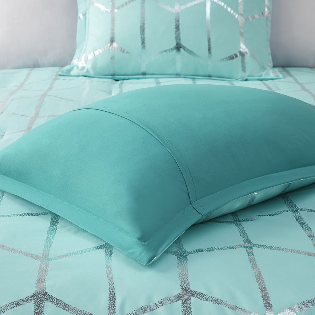 Full/Queen Metallic Printed Comforter Set image 7