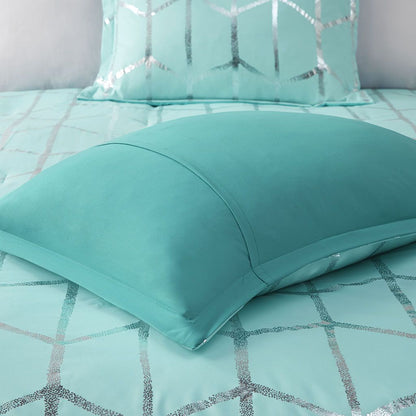 Full/Queen Metallic Printed Comforter Set image 7