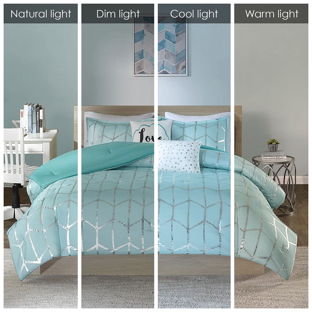 Full/Queen Metallic Printed Comforter Set image 5