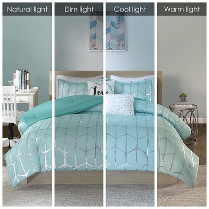 Full/Queen Metallic Printed Comforter Set image 5