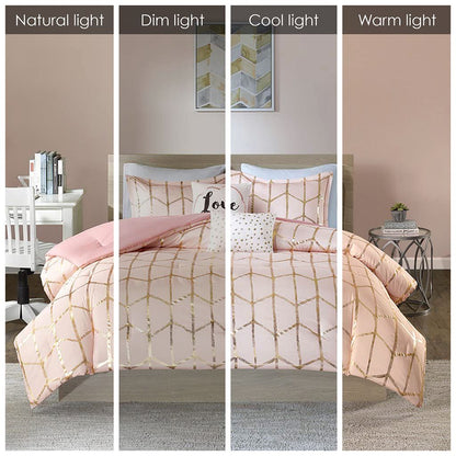 Full/Queen Metallic Printed Comforter Set image 3