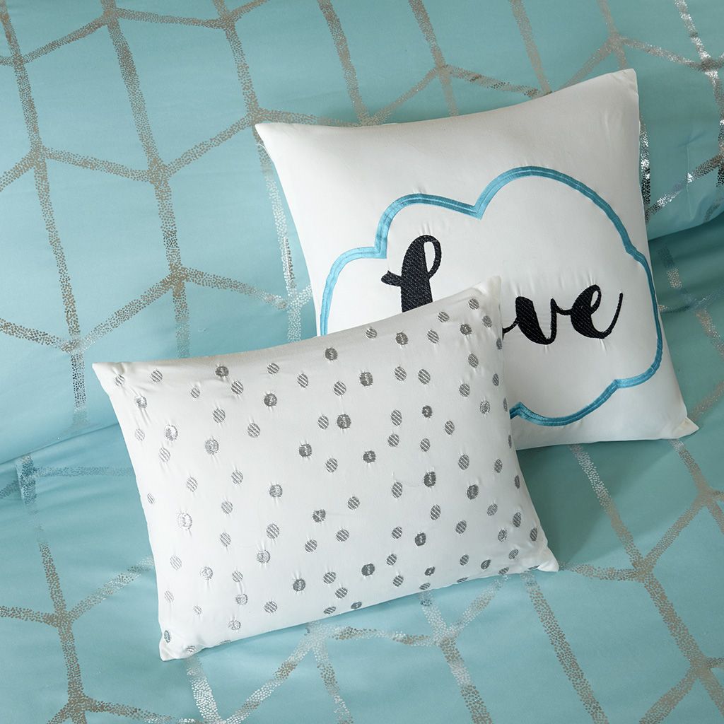 Full/Queen Metallic Printed Comforter Set image 12