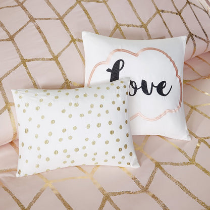 Full/Queen Metallic Printed Comforter Set image 2