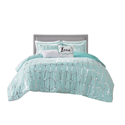 Full/Queen Metallic Printed Comforter Set image 3