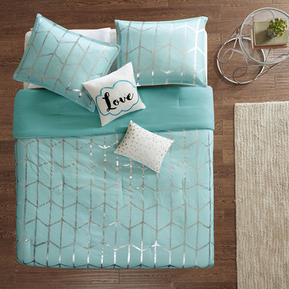 Full/Queen Metallic Printed Comforter Set image 13