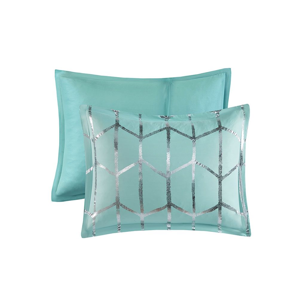 Full/Queen Metallic Printed Comforter Set image 8
