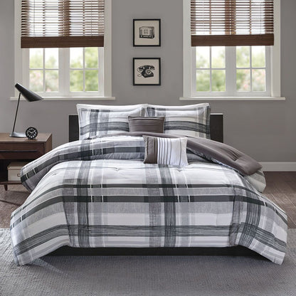 Full/Queen Plaid Comforter Set image 8