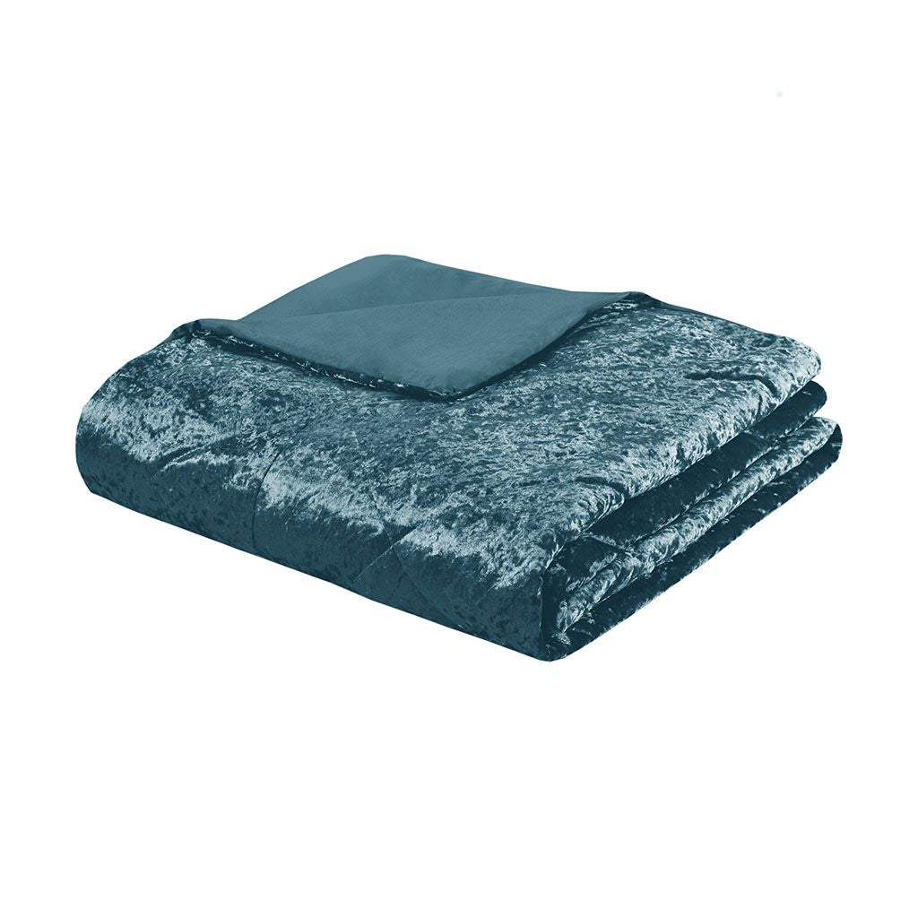 Full/Queen Velvet Duvet Cover Set with Throw Pillow image 3