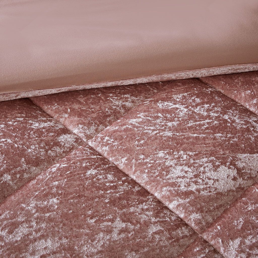 Full/Queen Velvet Duvet Cover Set with Throw Pillow image 2