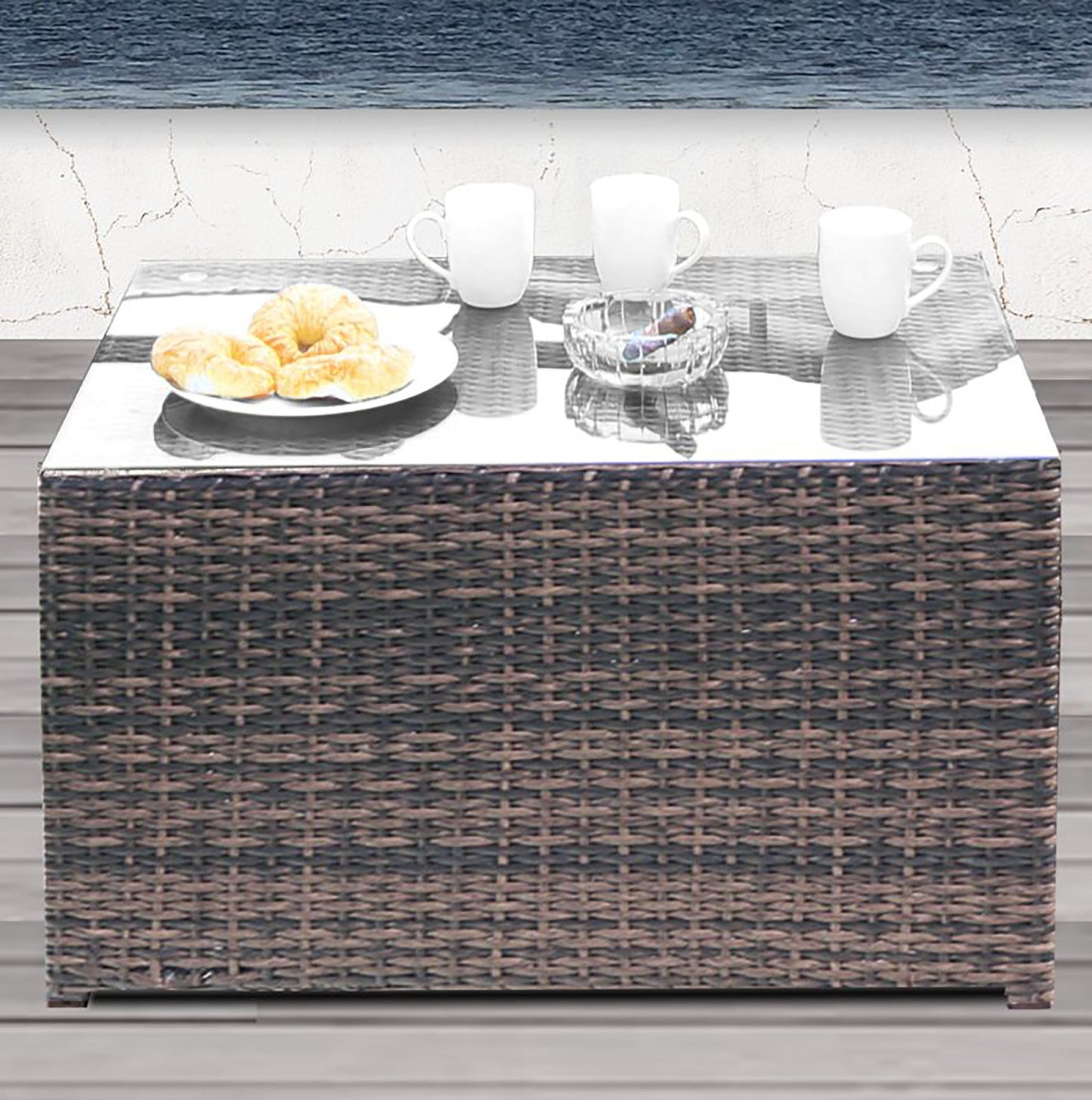 Fully Assembled Coffee Table (Brown) image 1