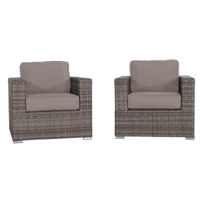 Fully Assembled Patio Chair with Sunbrella Cushions (Set of 2)Canvas Taupe Sunbrella® Canvas image 3