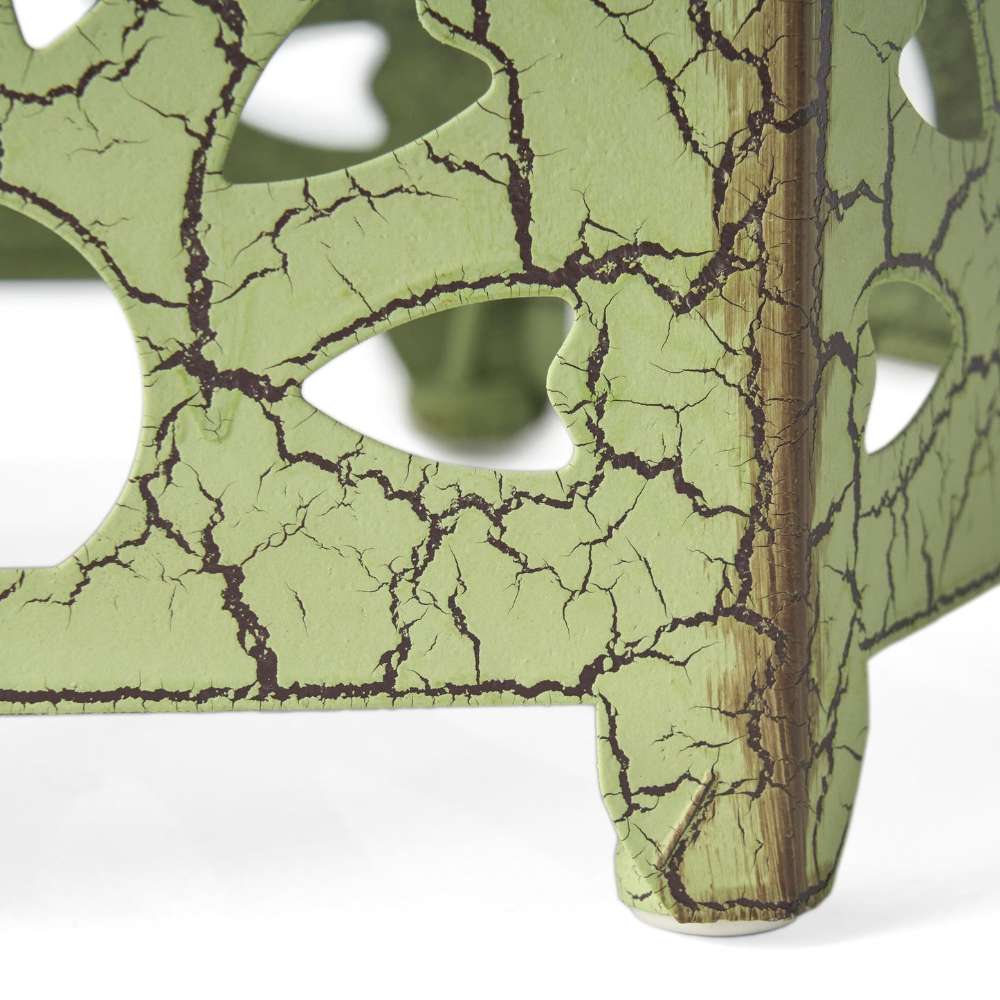 Galore 14" Side Table with Sunburst Cut Out Design, Green image 13