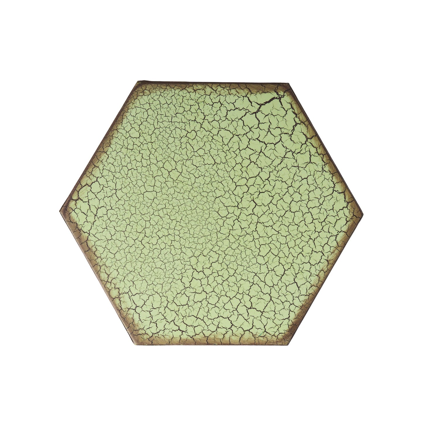 Galore 14" Side Table with Sunburst Cut Out Design, Green image 12