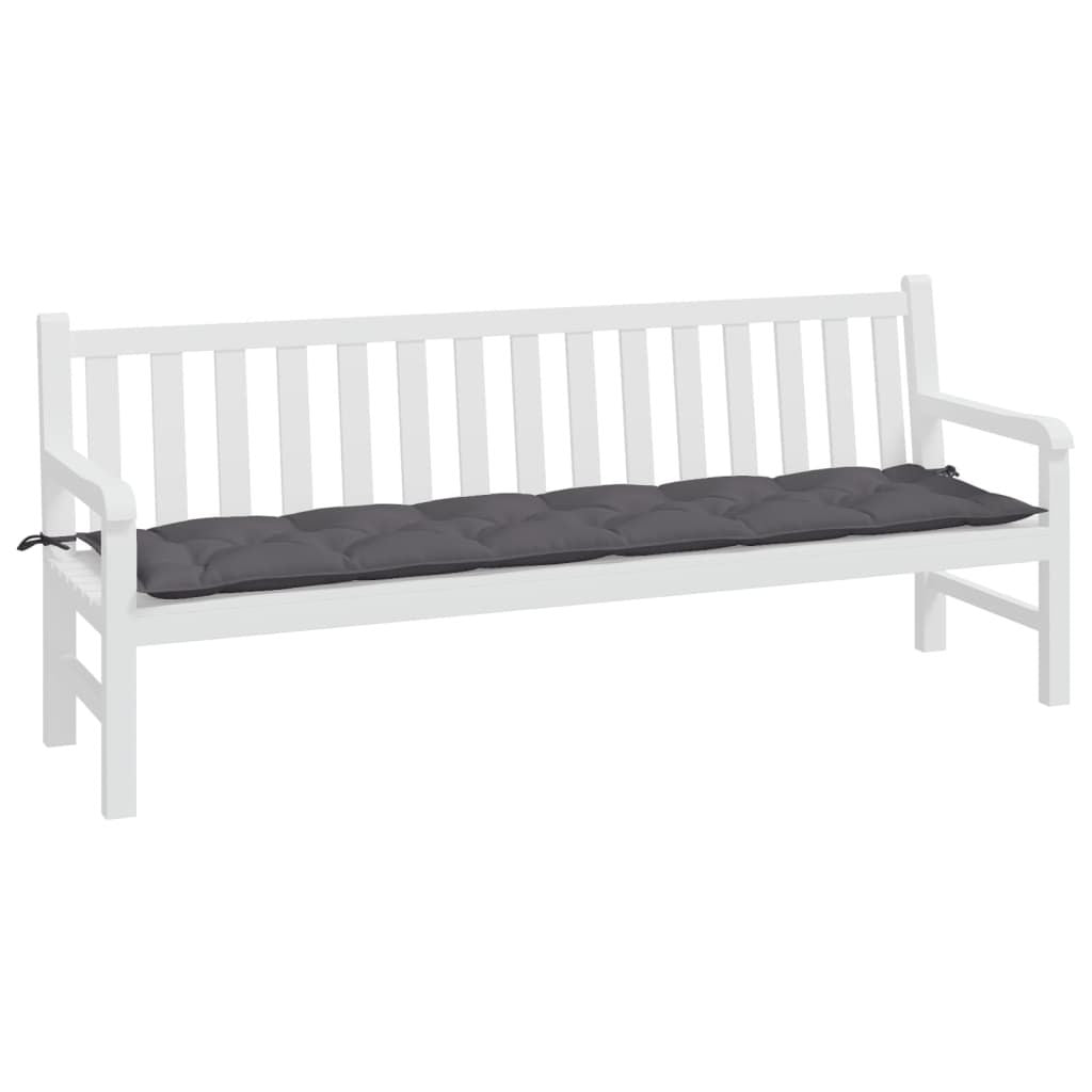 Garden Bench Cushion Anthracite 78.7"x19.7"x2.8" Oxford Fabric image 3