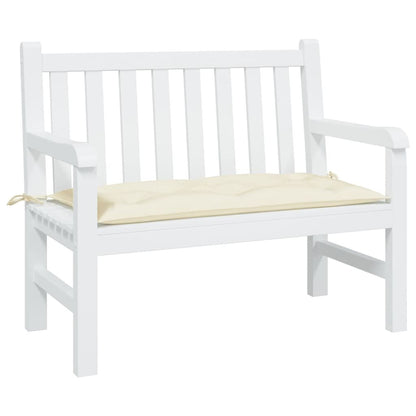 Garden Bench Cushion Cream White 39.4"x19.7"x2.8" Oxford Fabric image 3