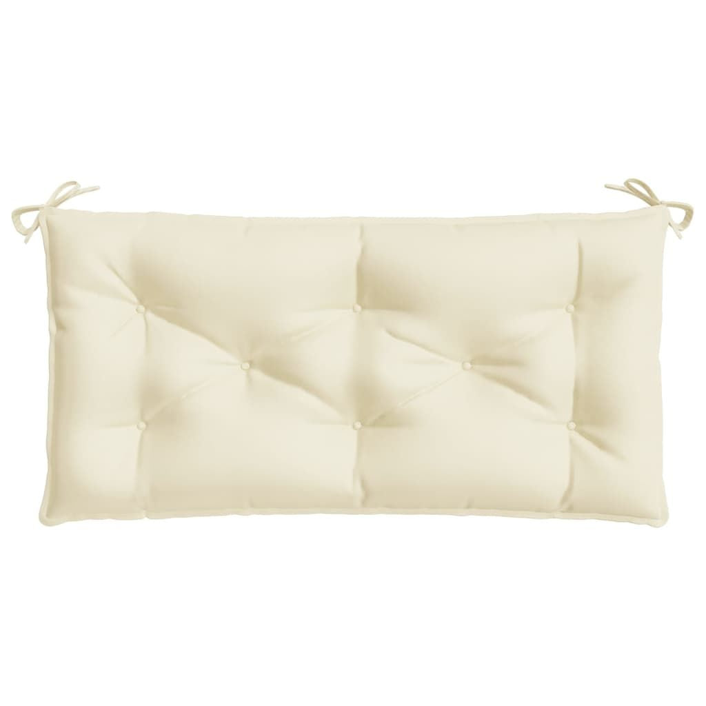 Garden Bench Cushion Cream White 39.4"x19.7"x2.8" Oxford Fabric image 4