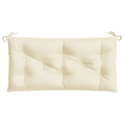 Garden Bench Cushion Cream White 39.4"x19.7"x2.8" Oxford Fabric image 4