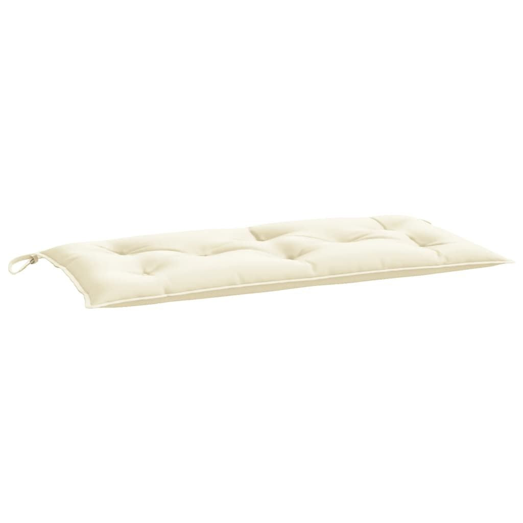 Garden Bench Cushion Cream White 39.4"x19.7"x2.8" Oxford Fabric image 2