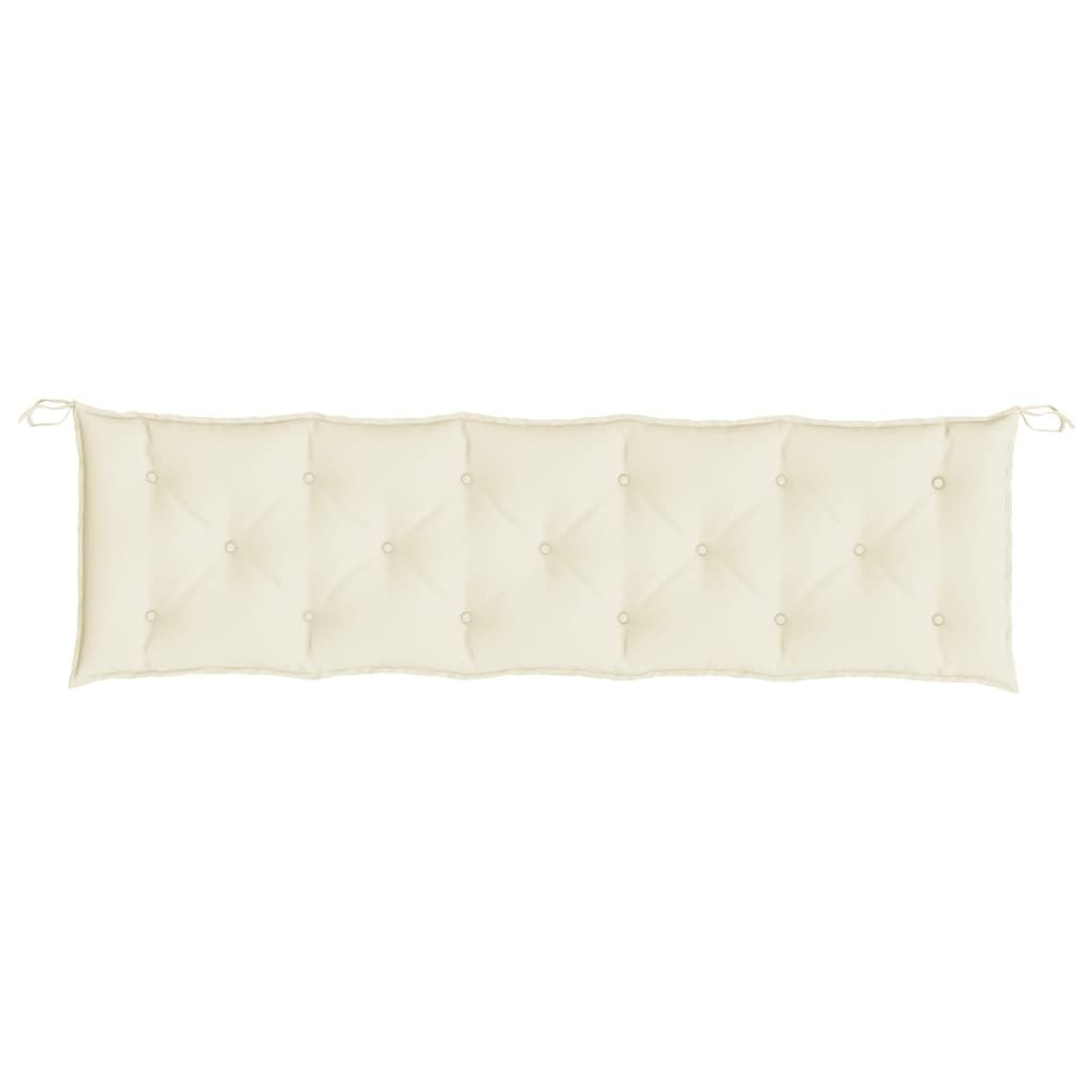 Garden Bench Cushion Cream White 70.9"x19.7"x2.8" Oxford Fabric image 4