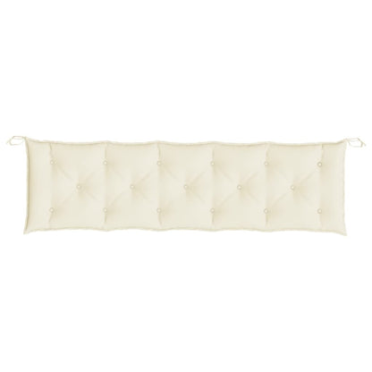 Garden Bench Cushion Cream White 70.9"x19.7"x2.8" Oxford Fabric image 4