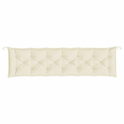 Garden Bench Cushion Cream White 78.7"x19.7"x2.8" Oxford Fabric image 4