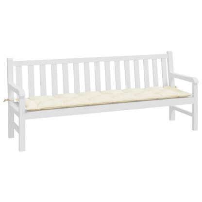 Garden Bench Cushion Cream White 78.7"x19.7"x2.8" Oxford Fabric image 3