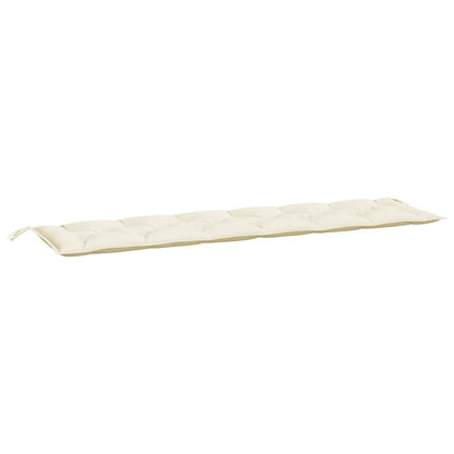 Garden Bench Cushion Cream White 78.7"x19.7"x2.8" Oxford Fabric image 2