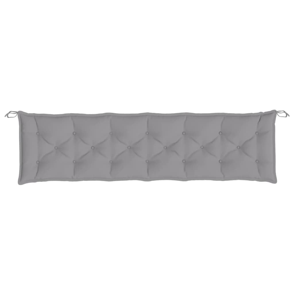 Garden Bench Cushion Gray 78.7"x19.7"x2.8" Oxford Fabric image 4