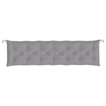 Garden Bench Cushion Gray 78.7"x19.7"x2.8" Oxford Fabric image 4