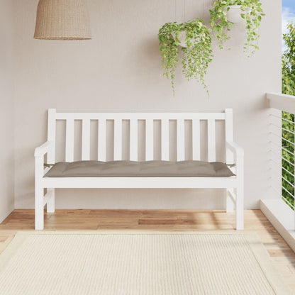 Garden Bench Cushion Taupe 59.1"x19.7"x2.8" Oxford Fabric image 1
