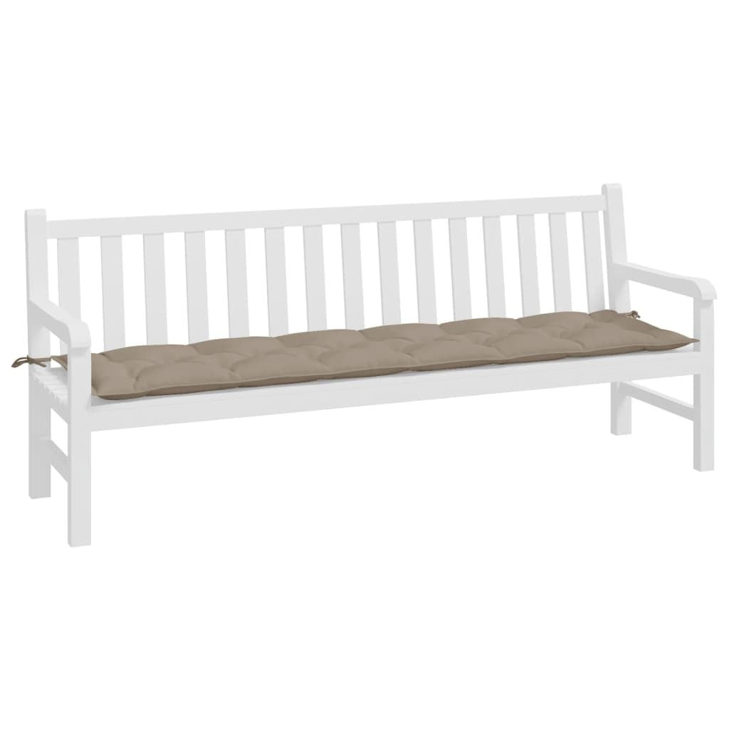 Garden Bench Cushion Taupe 78.7"x19.7"x2.8" Oxford Fabric image 3
