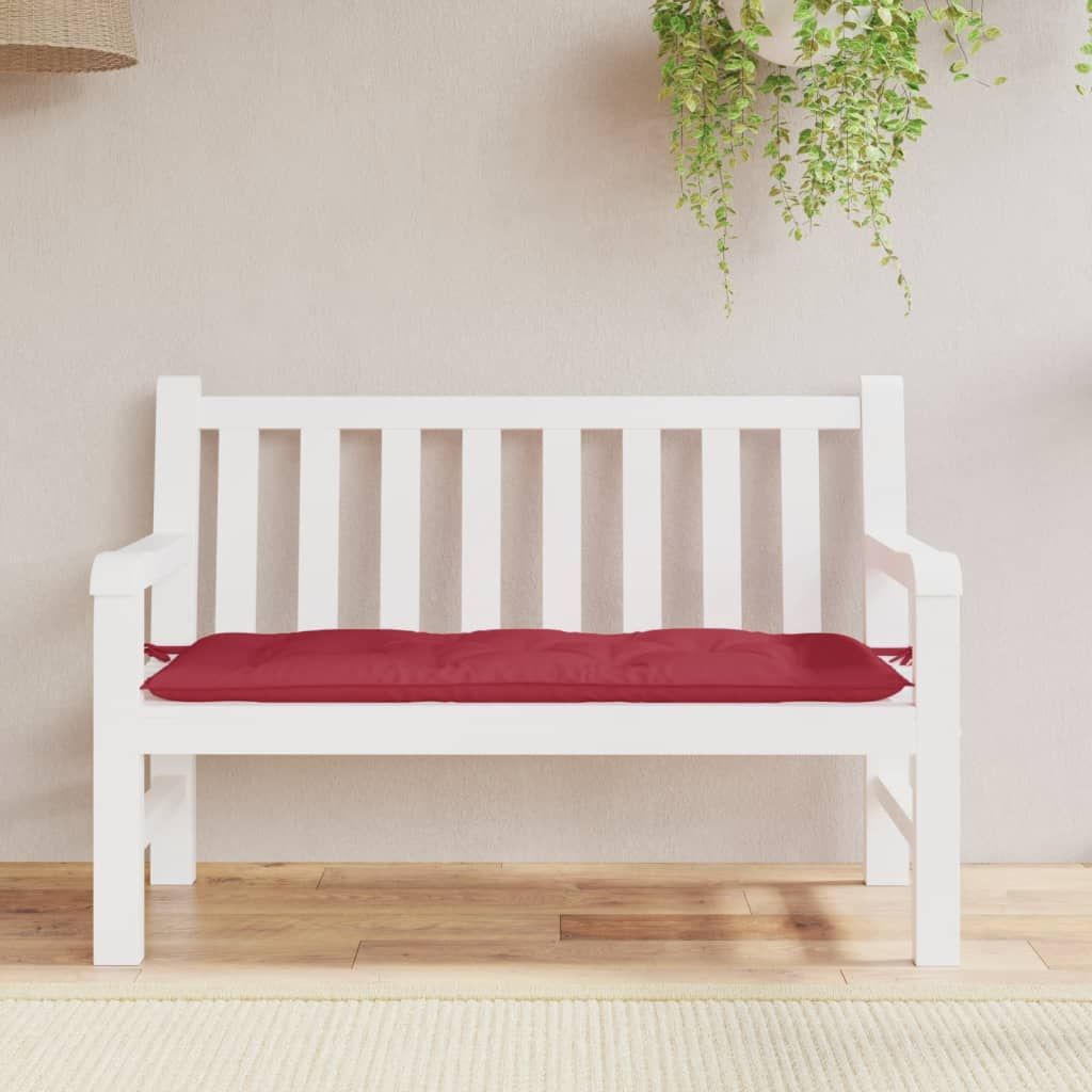 Garden Bench Cushion Wine Red 47.2"x19.7"x2.8" Oxford Fabric image 3